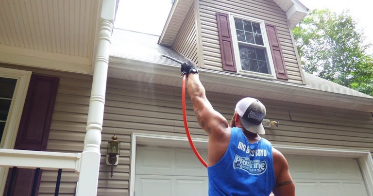 power wash your roof
