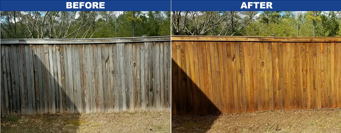 fence pressure washing