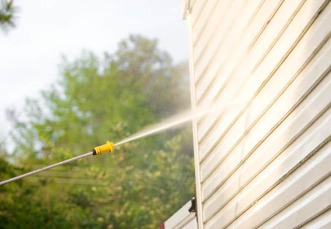 pressure wash your home