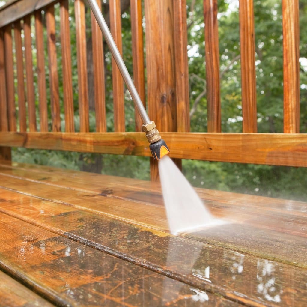 power washing your deck