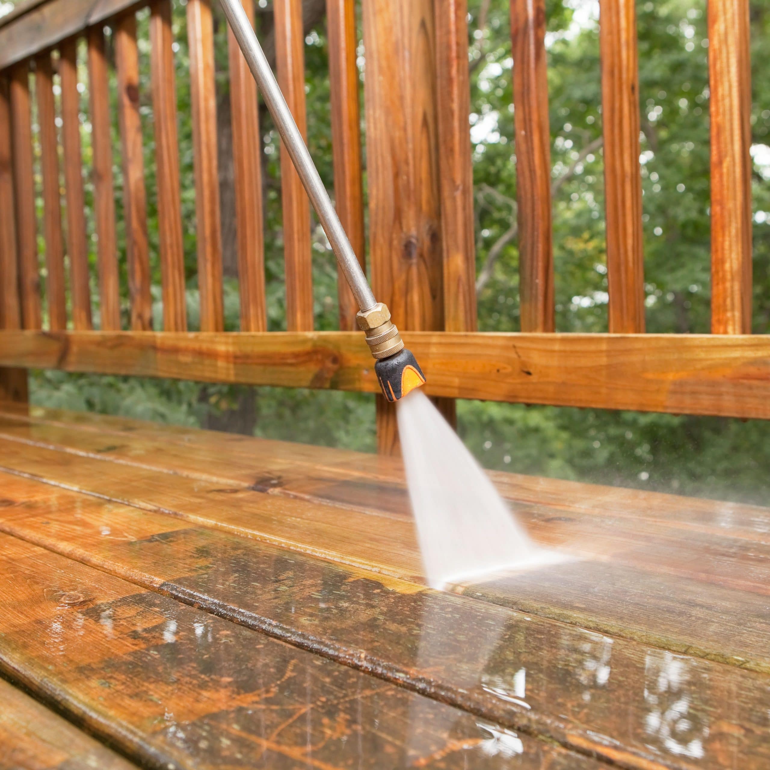power washing your deck