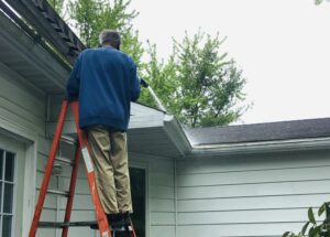 pressure washing your gutters